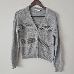 Time & tru button down sweater